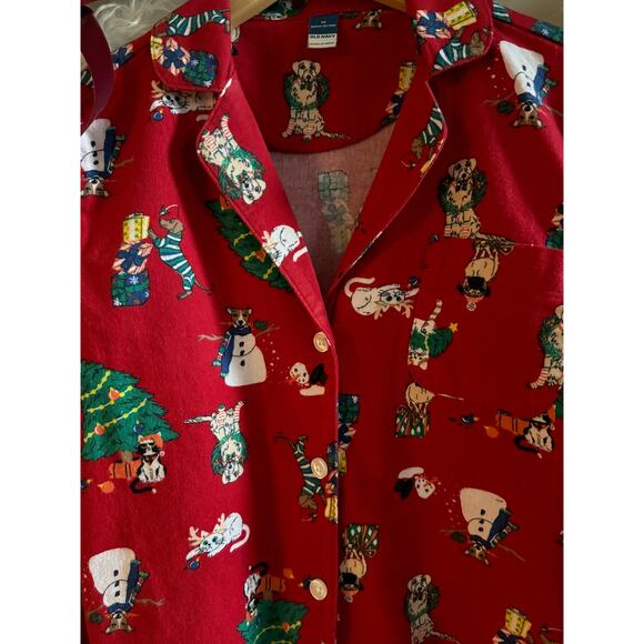 Old Navy Family Christmas Pajamas 1 XS, 1 XL Matching Flannel Pets Print 2 Pair - Picture 3 of 8
